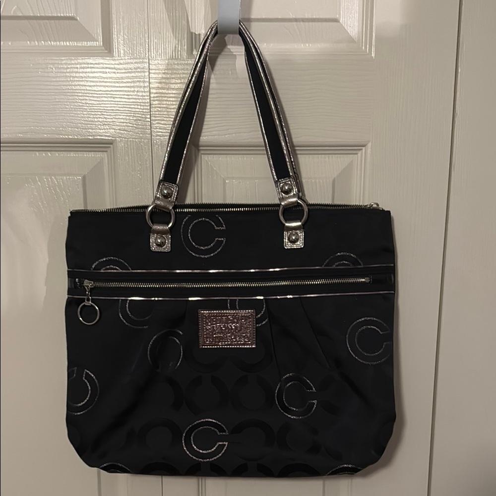 Black Coach Poppy Bag